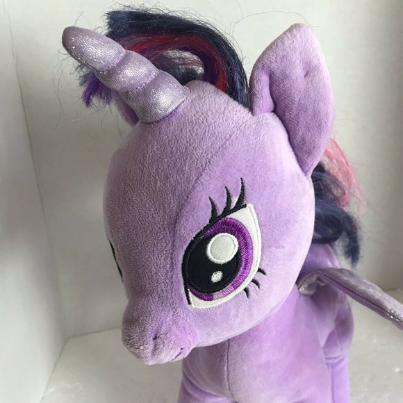 Build Bear Workshop TWILIGHT SPARKLE Purple Unicorn Pegasus My Little Pony Plush - Picture 8 of 12